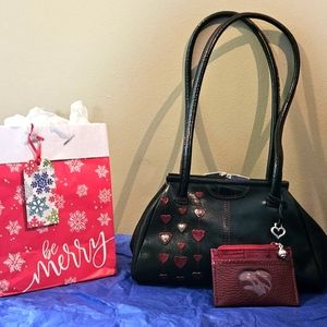 ☆Vintage☆ Black Brighton Kisslock Shoulder Purse